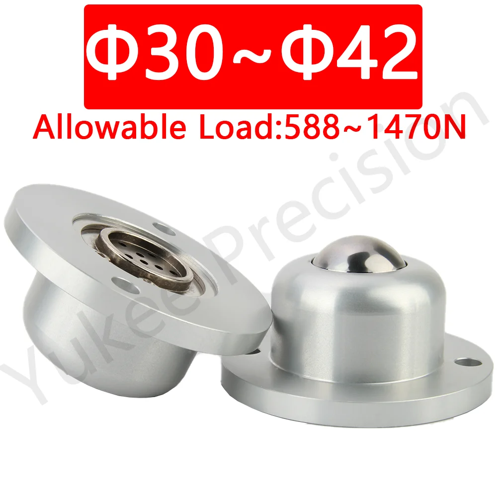 YK337 нижний пылеотводной фланец SUJ2, Круглый шариковый ролик, фланцевый фланец монтажного типа, грузоподъемность 588/1470N