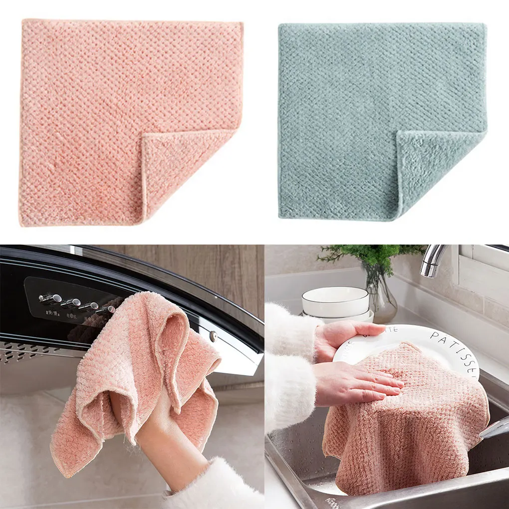 

Microfiber Cleaning Cloth Towel Kitchen Car Windows Dust Cleaning Towel Absorbent Fabric Super Absorbent