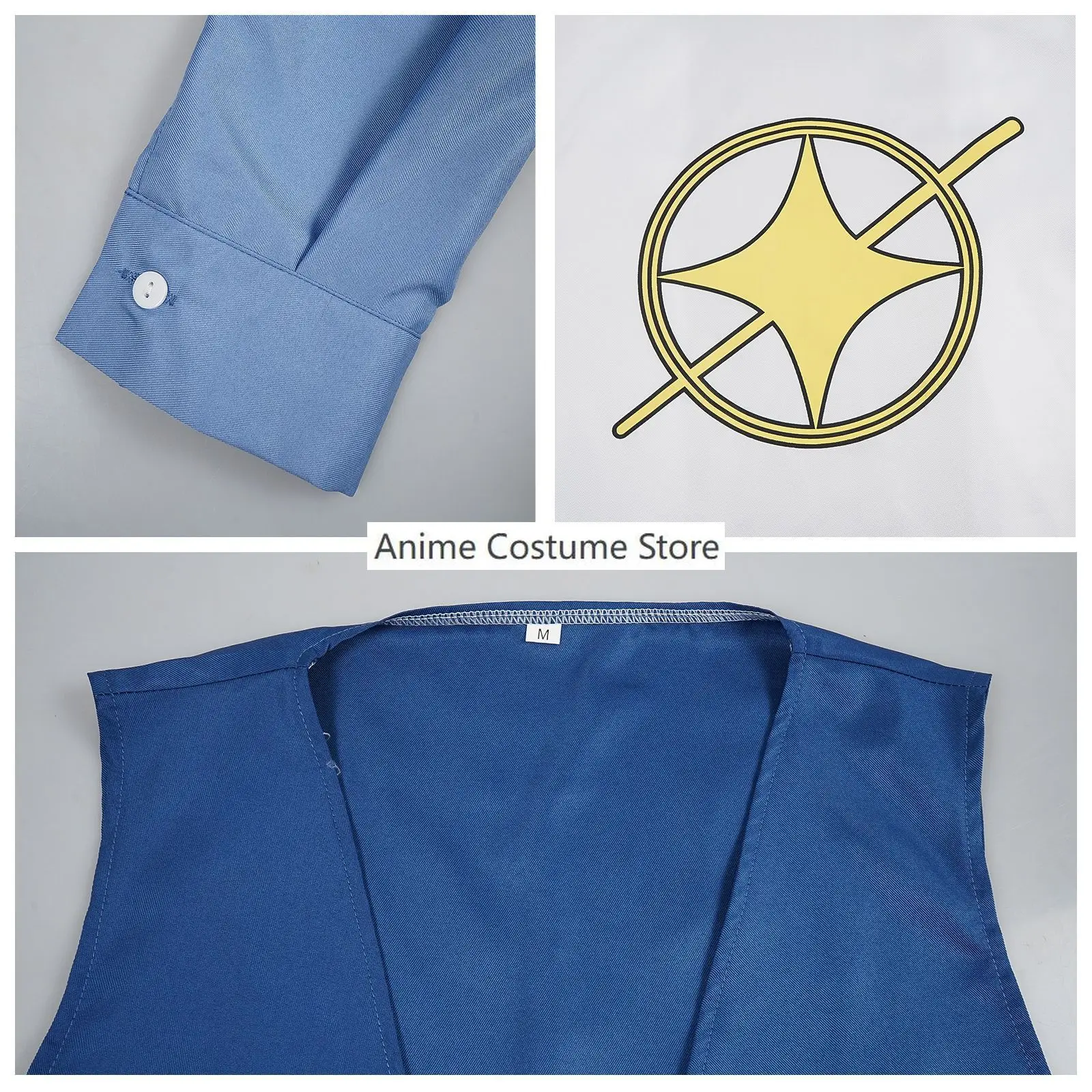 Костюм для косплея Лео гранз из аниме Магия и мышцы длинная белая куртка с