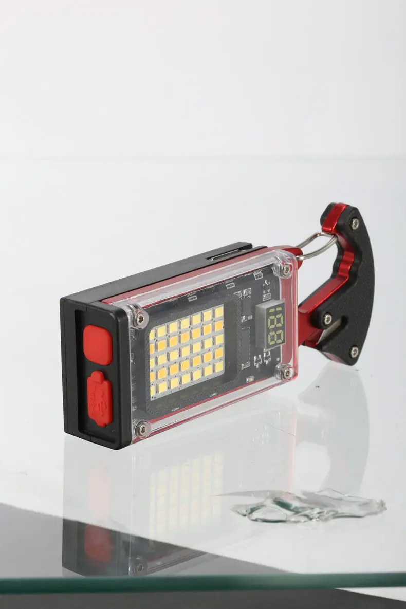 COB светодиодный фонарик USB Type-C перезаряжаемая многофункциональная Рабочая лампа