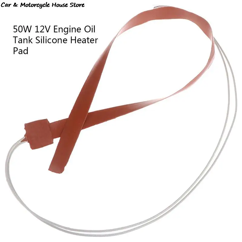 

50W 12V Electric Heating Pads Silicone Heater Thermal Heating Strip Flexible Line Heater Strap For Injector Heated 12x500mm