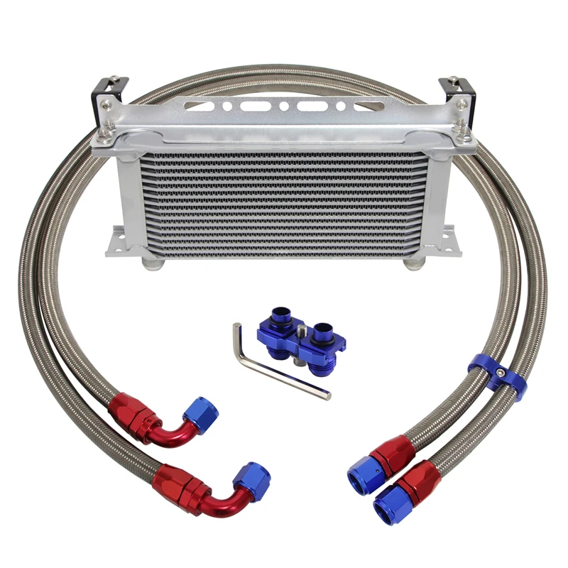 

Комплект масляного радиатора AN10, 16-рядный, подходит для BMW E82 135i E36 E46 M3 E90 E92 E93 335i 335xi, черный/серебристый