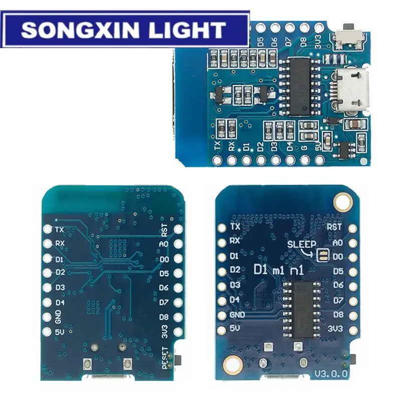WeMos D1 Mini Pro V3.0 NodeMcu 4MB/16MB bytes Lua WIFI Internet of Things Development board based ESP8266 CH340G Nodemcu V2 | Электронные