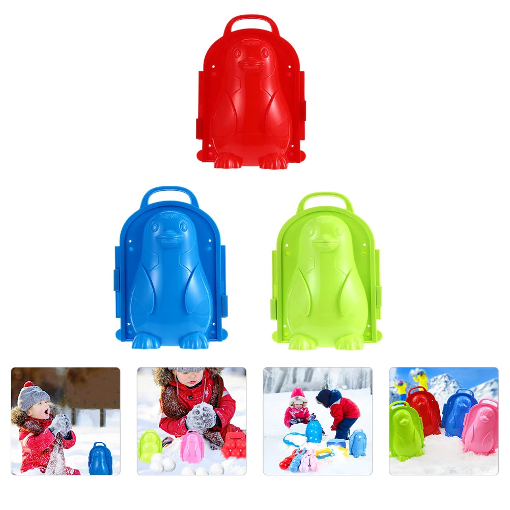 

3pcs Snowball Maker for Kids Shaped Snow Sand Mold Fun Winter Outdoor Snow Toys Gifts for Kids