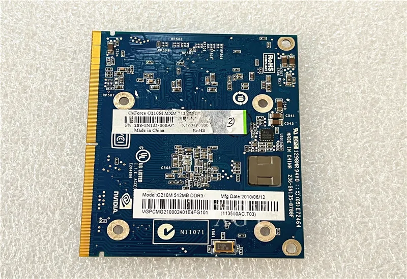 Оригинальная 512M видеокарта для ноутбука Lenovo B500 B505 B50R1 G210M N10M-GS-S-A2 графика все функциональные тесты идеальны