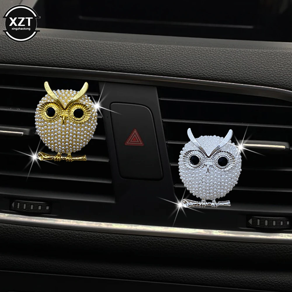 

Pearl Owl Car Decoration Car Air Freshener Auto Outlet Perfume Clip Car Aroma Diffuser Car Accessories Auto Ornaments Gifts