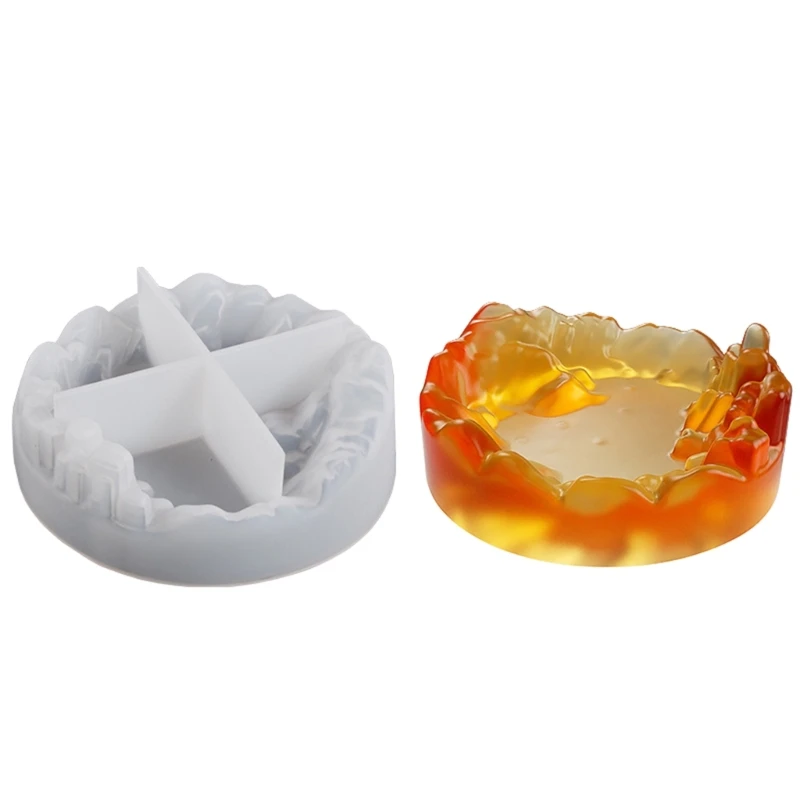 

DIY Peak Ashtray Cluster Crystal Epoxy Resin Mold Jewelry Storage Box Tray Home Decoration Silicone Mold