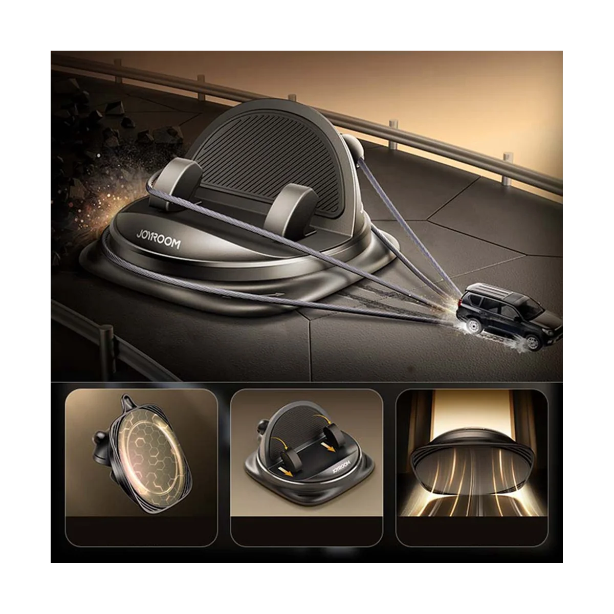 

Joyroom Dashboard Car Phone Holder Universal Upgraded Reusable Phone Mount for Car Dash Anti-Slip Pad Mat Phone Holder