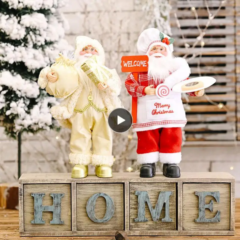 

Santa Claus Dolls Merry Christmas Decorations for Home Christmas Gifts for Kids Xmas Navidad Natal Kerst Decor New Year 2020