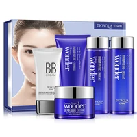 5pcslot bioaqua blueberry extracts skin care sets 5 piece set face moisturizing oil controlling pore shrinking facial care kit