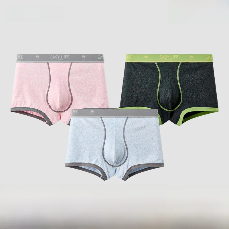 Sanfu мужское мягкое хлопковое нижнее белье арабесquitic текстура ткани уличный