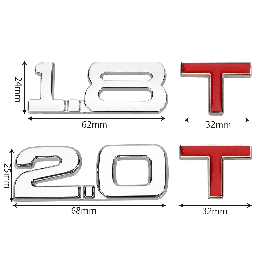 1 8 T 2 0 автомобильная наклейка эмблема значок универсальный цилиндр на лобовое