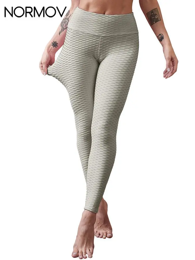 Бесшовные женские леггинсы NORMOV с эффектом пуш-ап высокой талией спортивные штаны
