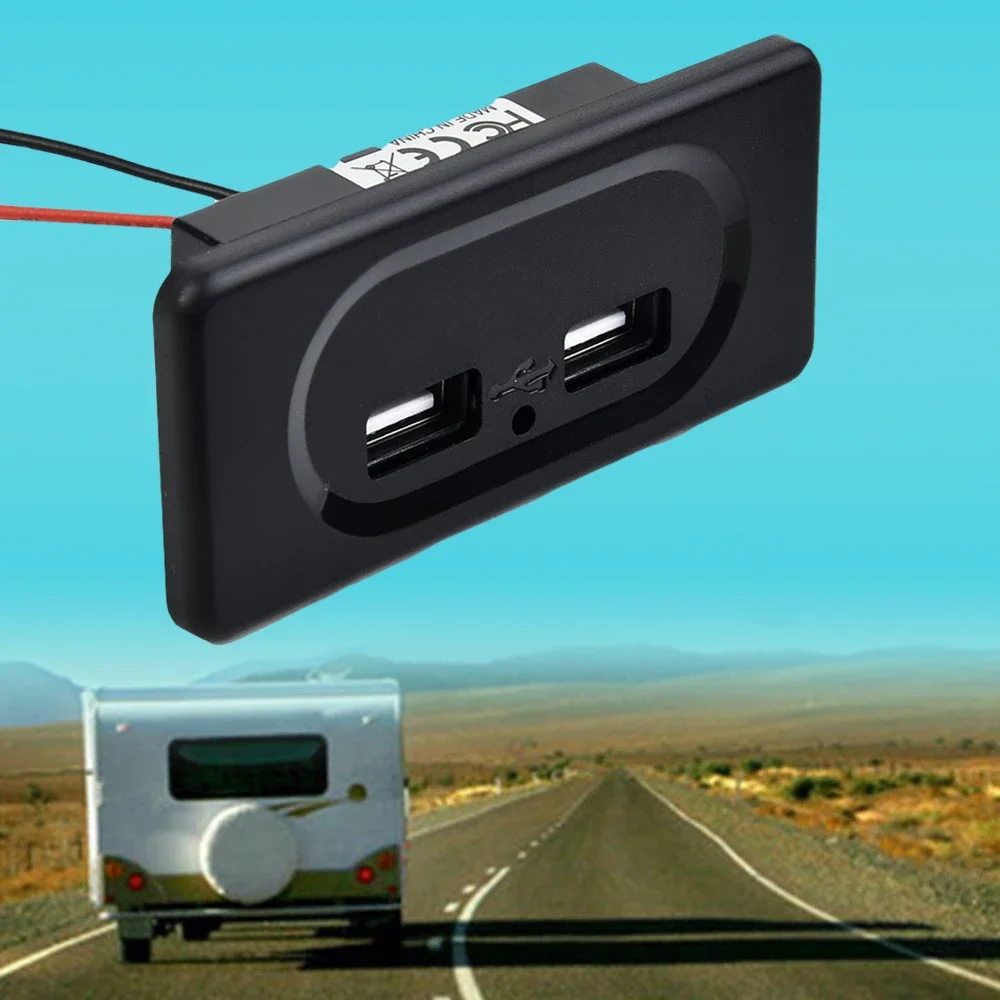 Кемпер с двумя портами USB зарядная розетка для дома на колесах CamCamper двойной