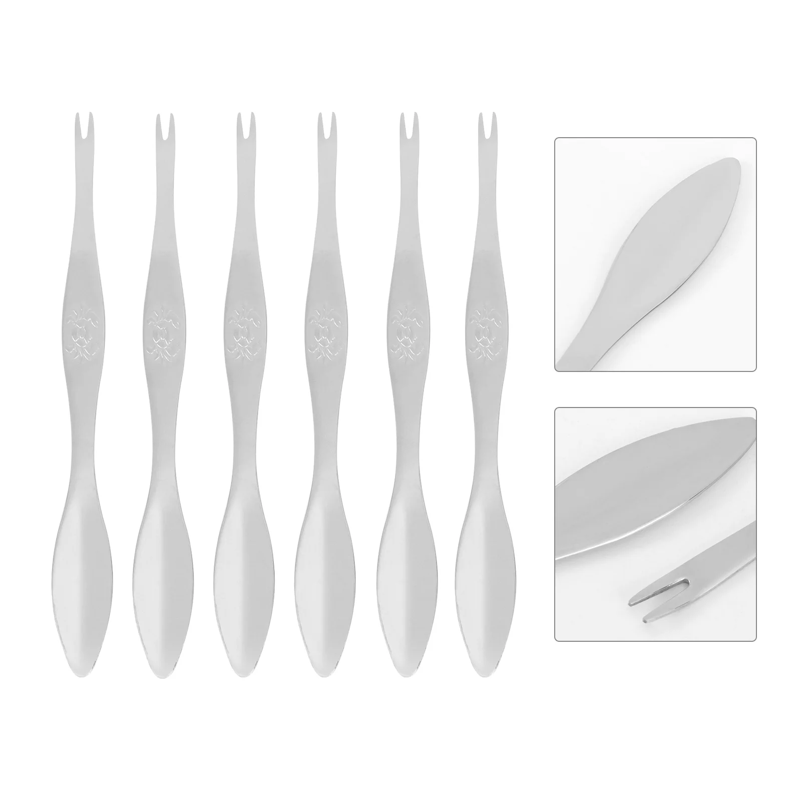 

Forks Seafood Fork Tools Pick Appetizers Steel Appetizer Stainless Set Fruit Nut Lobster Mini Shell Picks Crabstainless Crab