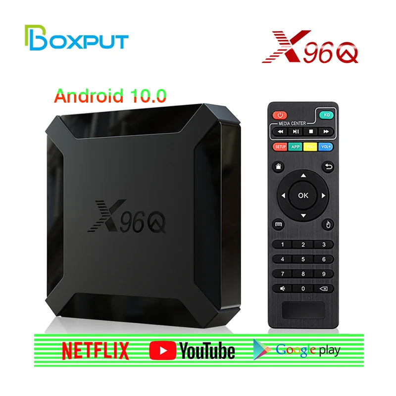 

X96Q Tv Box Android 10 Allwinner H313 2.4G Wifi 2GB 16GB 4K YouTube Media Player 1G 8G Smart Tvbox Settop Android Box X96