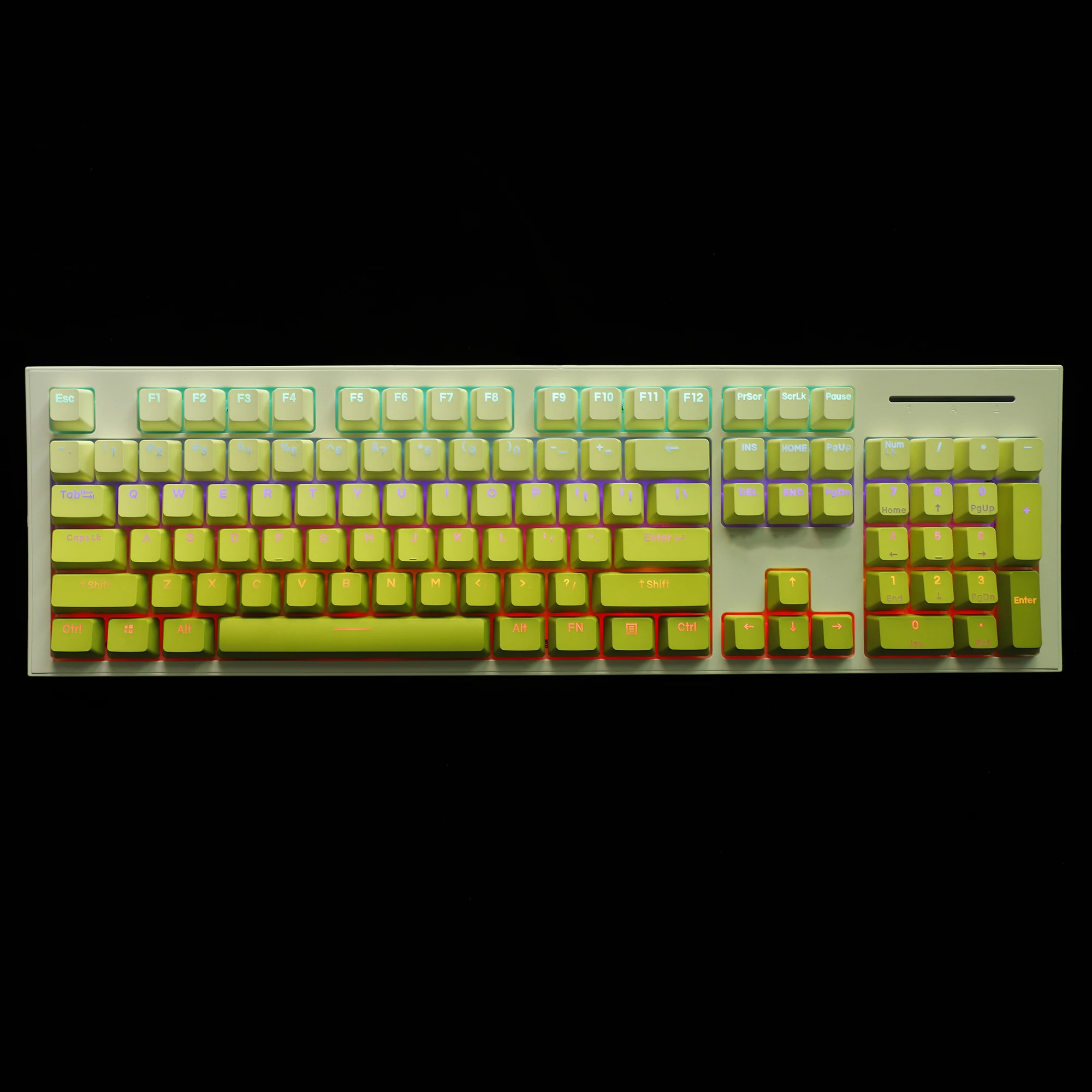 122 YMDK Lemon колпачки для клавиш с двойной подсветкой PBT OEM профиль колпачок