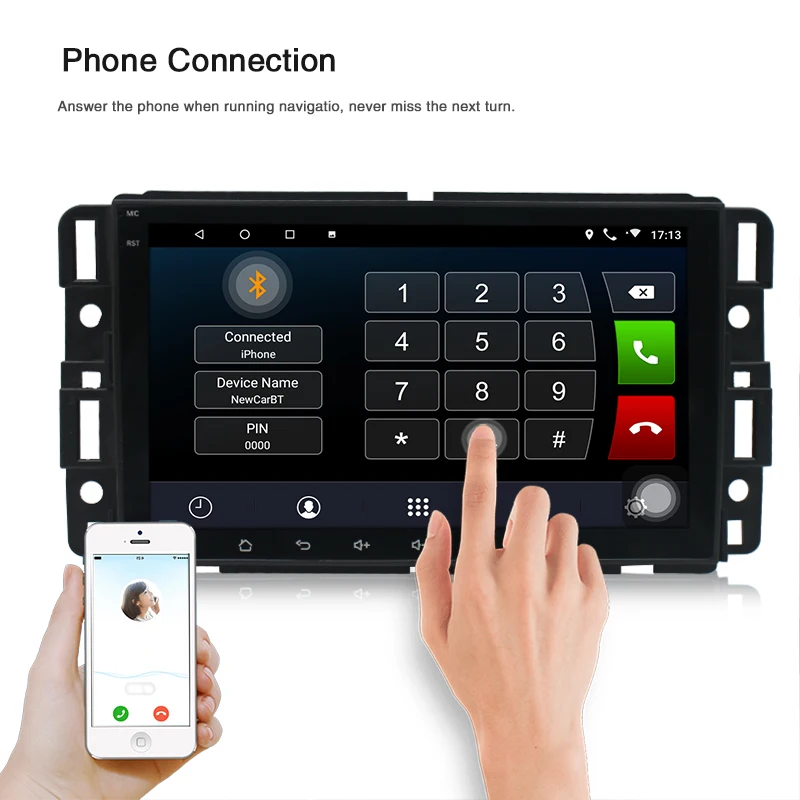 Автомобильный мультимедийный плеер Магнитола на Android с четырехъядерным