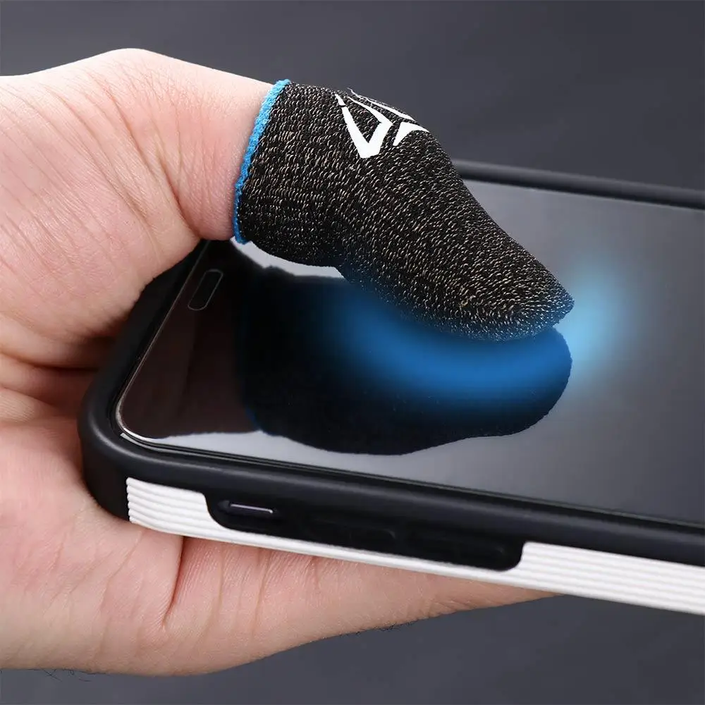 

1 Pair Gaming Finger Cover Sweatproof Gamer Fingertips Sleeve Breathable Luminous Thumb Gloves Touch Screen Game Accessories