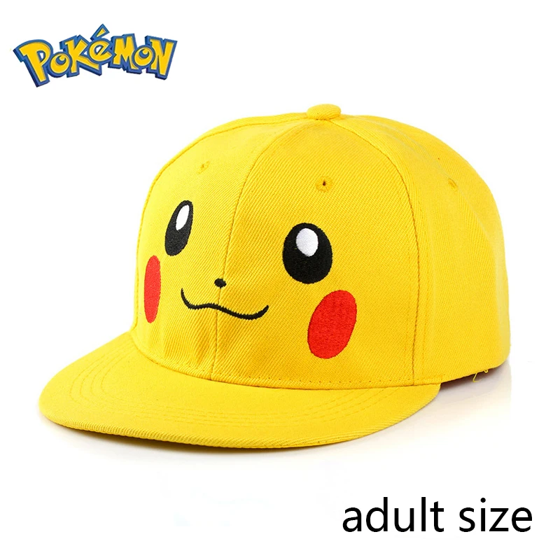 

Anime Figures Pokemon Baseball Cap Pikachu Hat Pokemon Cosplay Hip Hop Adult Outdoor Hat Anime Peripheral Character Toys Gifts