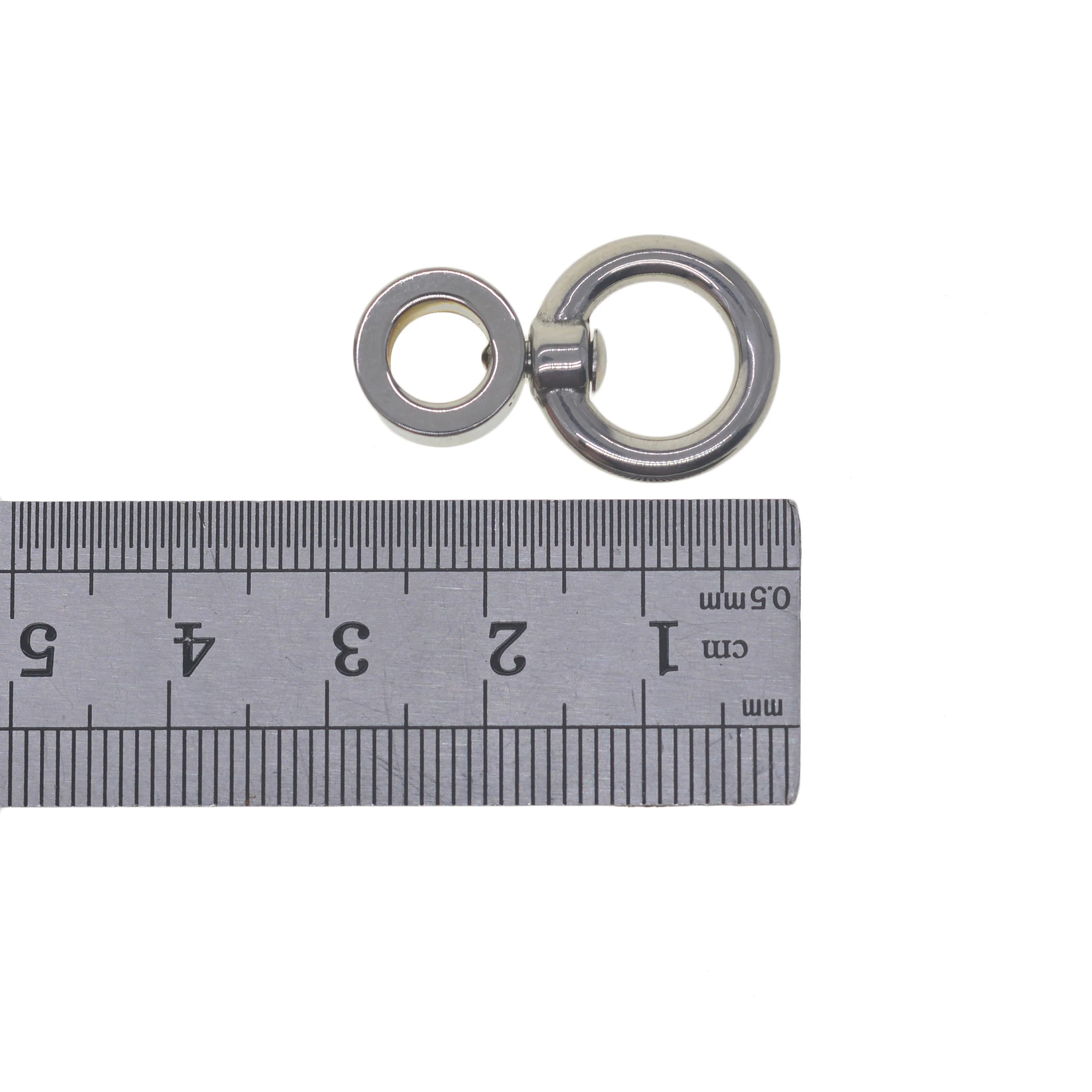 Зеркальный поворотный соединитель из нержавеющей стали 304 для брелка