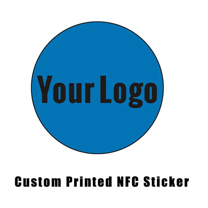 Custom Printing NFC NTAG215 Sticker Label 13.56MHz 14443A protocol NFC Forum Type 2 Tag