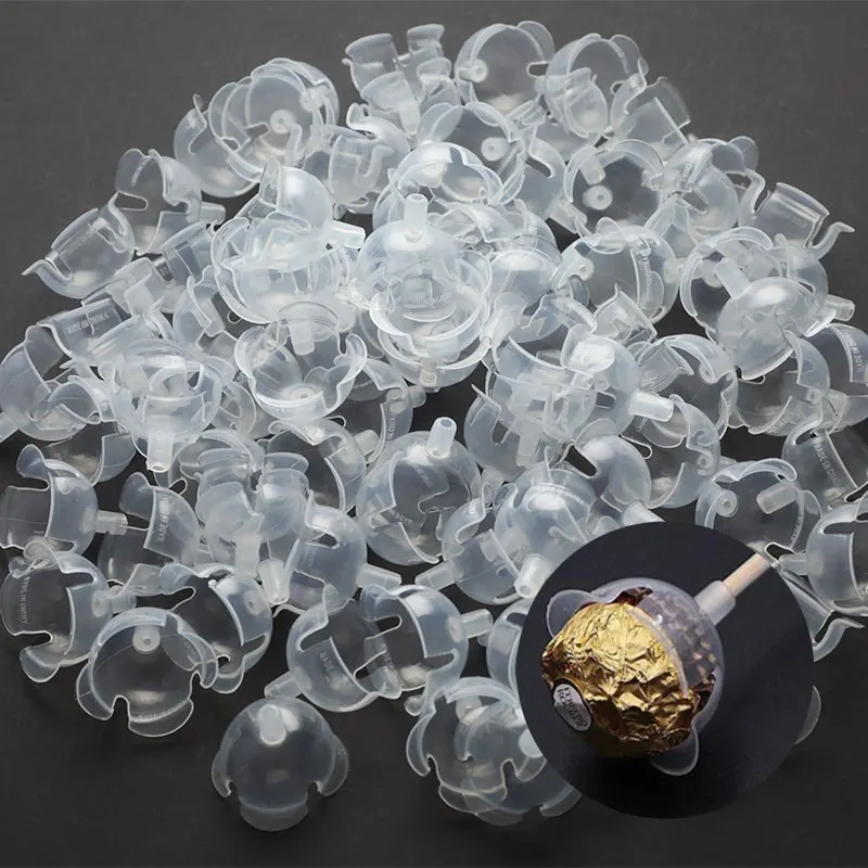 

50pcs/Set Chocolate Ball Holder Case Flower Candy Ball Bouquet DIY Fixed Base Fixed Base Of Decorative Chocolates With Flowers