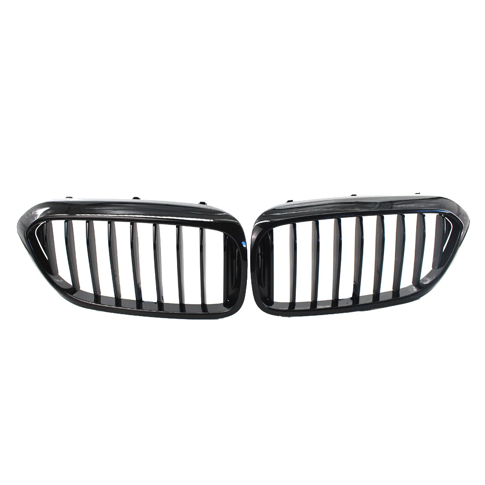 

1 Pair Front Kidney Grille for Bmw New 5 Series G30 G38 2018-2019 Grille Gloss Black Front Bumper Slat Grill