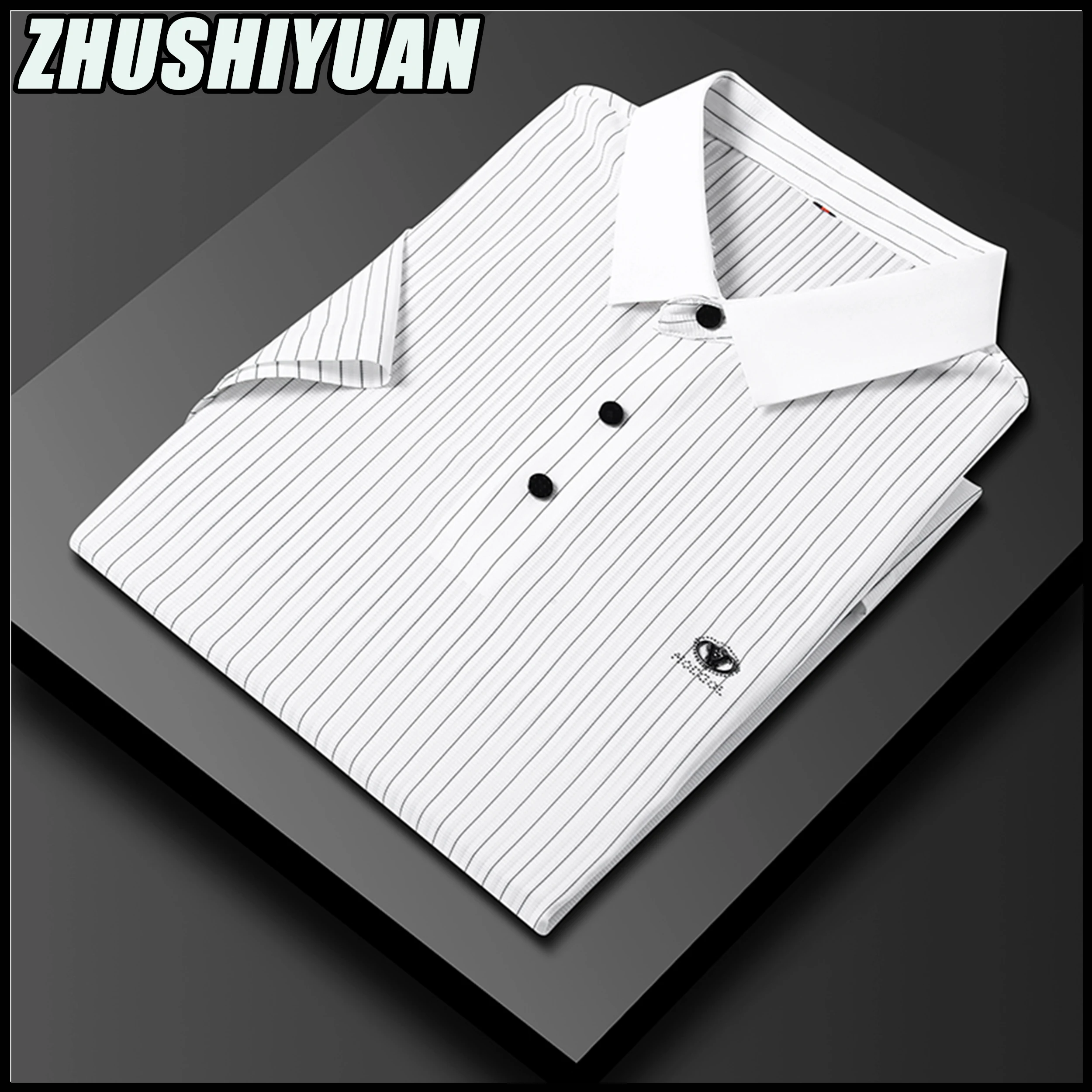 

Мужская шелковая футболка с графическим принтом, дизайнерская брендовая футболка с коротким рукавом, деловая Повседневная красивая модная рубашка в Корейском стиле, одежда для мужчин, лето 2023