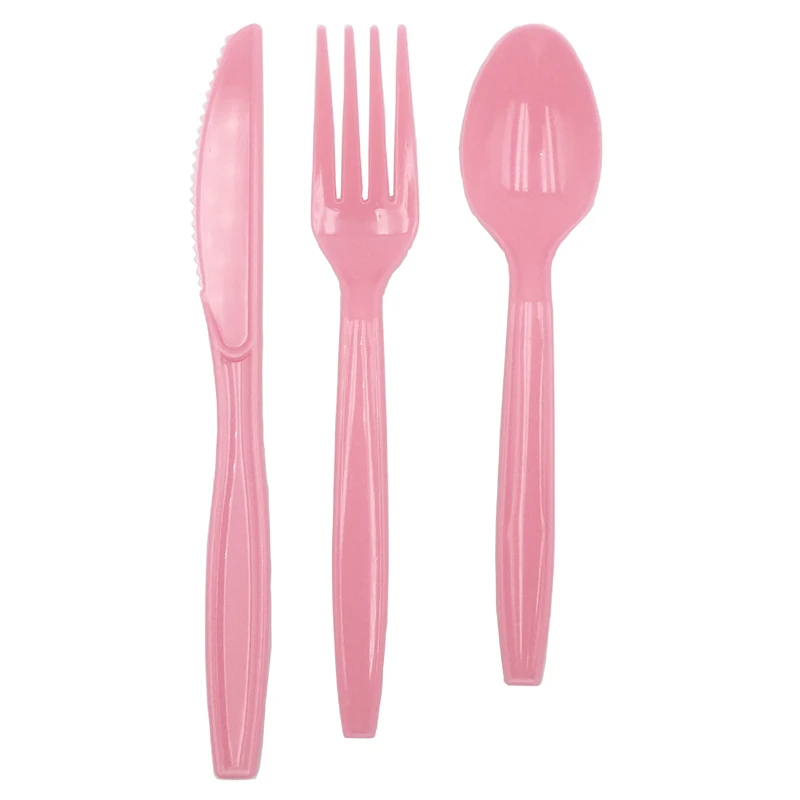 LuanQI 20Pcs Plastic Knife Fork Spoon /10Pcs Paper Tray Disposable Party Tableware Black Purple Green For Wedding Birthday Decor |