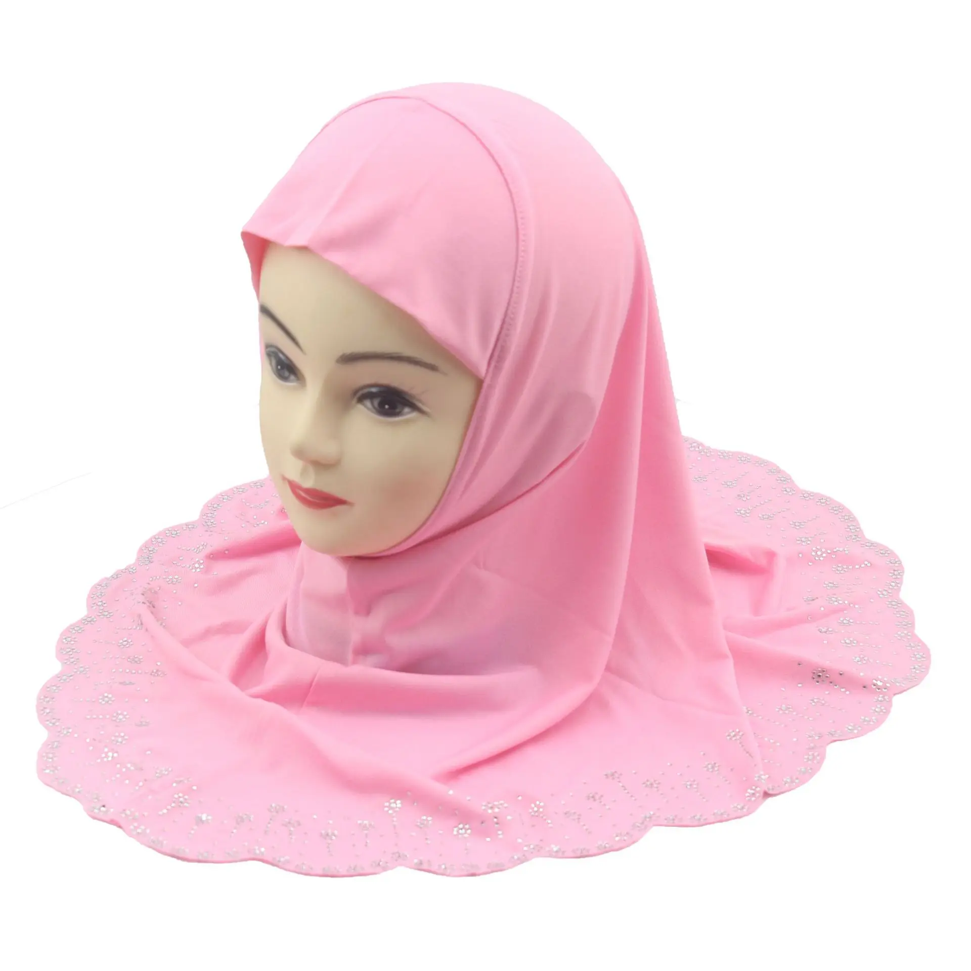 Мусульманский детский хиджаб для девочек исламский головной платок с