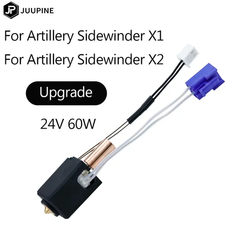 Для Artillery Sidewinder X2 модернизация Hotend Sidewinder X1 модернизация 24 в 64 Вт Sidewinder X2 Горячий Конец экструдер быстрое Отопление Hotend