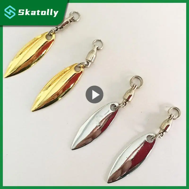 

With Bearing Swivel Spinner Spoon Lures Stainless Steel Sequin Bearing Rings Diy Modified Composite Sequins Sequins Fishing