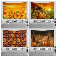 vintage cartoon hand painted pumpkin chart tapestry japanese wall tapestry anime cheap hippie wall hanging