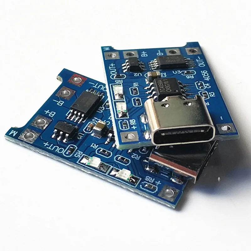 

Type-c/Micro/Mini USB 5V 1A 18650 TP4056 Lithium Battery Charger Module Charging Board With Protection Dual Functions 1A Li-ion