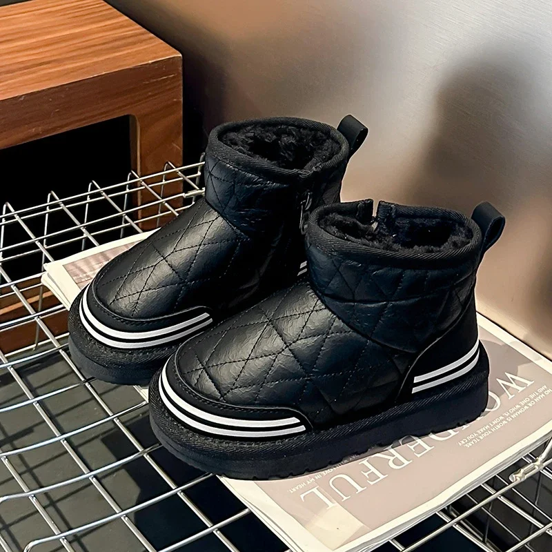 Новые зимние детские ботинки для мальчиков уличные утепленные теплые