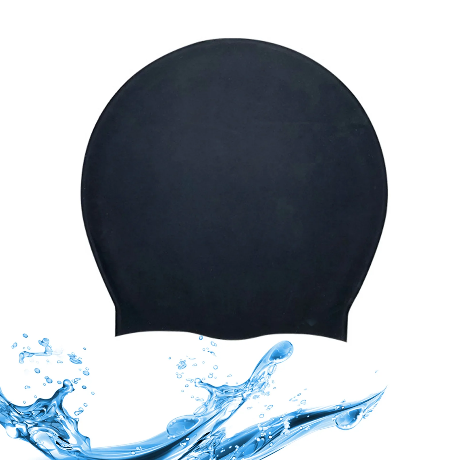 

Extra Large Silicone Swim Cap Flexible Unisex Swimming Cap Waterproof Swimming Cap For Men Women High Elasticity Flexible To Use