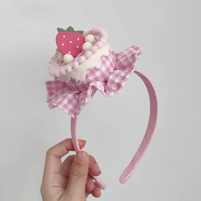 

Розовая клетчатая повязка Gracbgreens