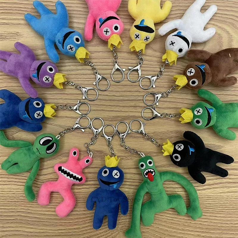 

Rainbow Friends Keychain Plush Toy Kawaii Game Role Doll Blue Monster Soft Stuffed Animal Toys Kids Plush Doll Christmas Gifts