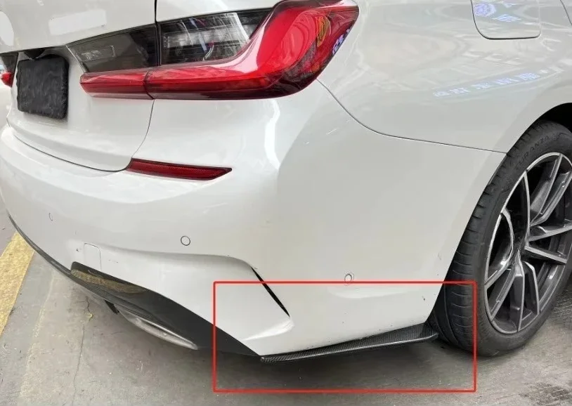 Фото Задний сплиттер для BMW G20 G28 Pre LCI 2019+ из карбона, боковые сплиттеры-винглеты в стиле OTD AP №5