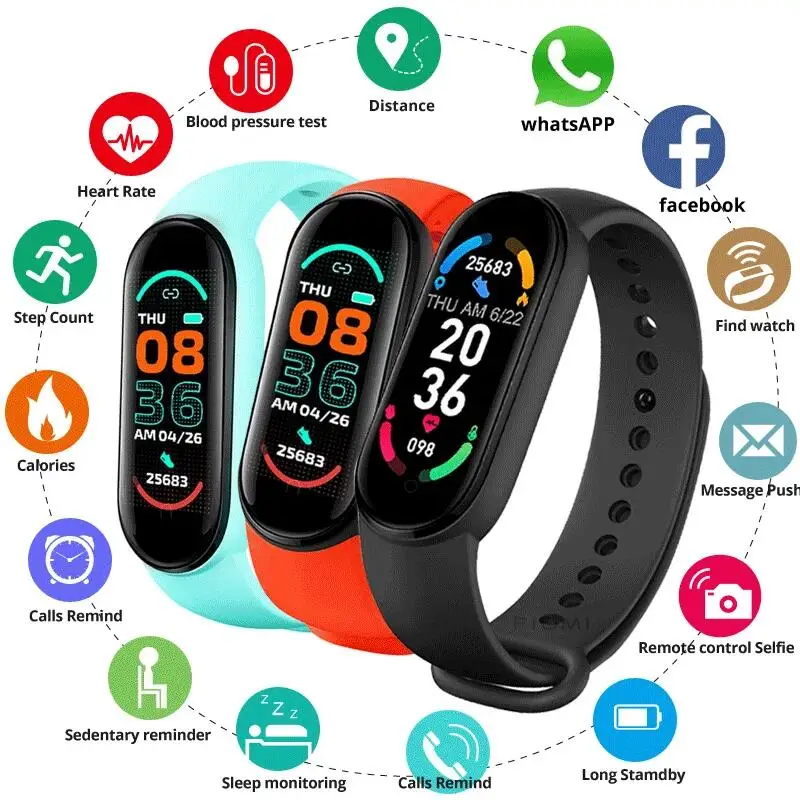 

Умные часы M7 для Xiaomi для мужчин и женщин, фитнес-трекер, спортивный смарт-браслет, версия FitPro, Bluetooth, музыка, пульсометр, съемка фотографий, Смарт-часы