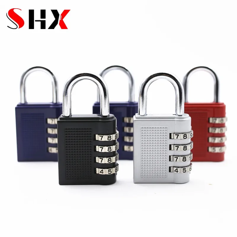 

High Quality Padlock Solid Brass Lock Digit Combination Password Secret Code for Gym Outdoor Locker Case Copper Stainless Steel