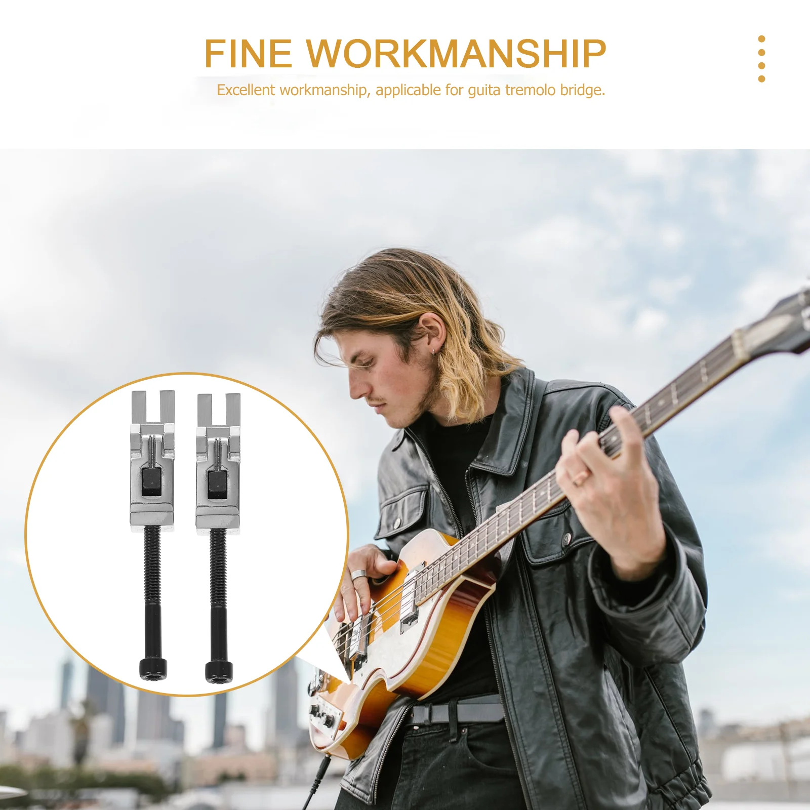6 шт./ Запасные части для бриджа тремоло седло гитары с двойным замком седла