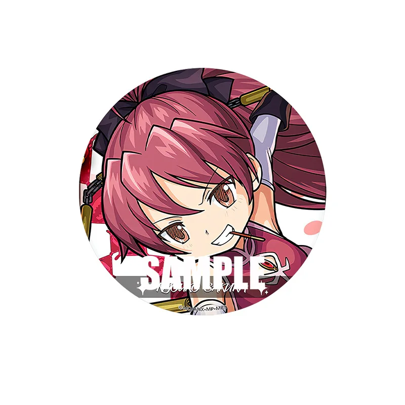 Puella Magi Madoka Magica Аниме Фигурка Kaname Miki Sayaka Металлический лазерный значок Персонаж