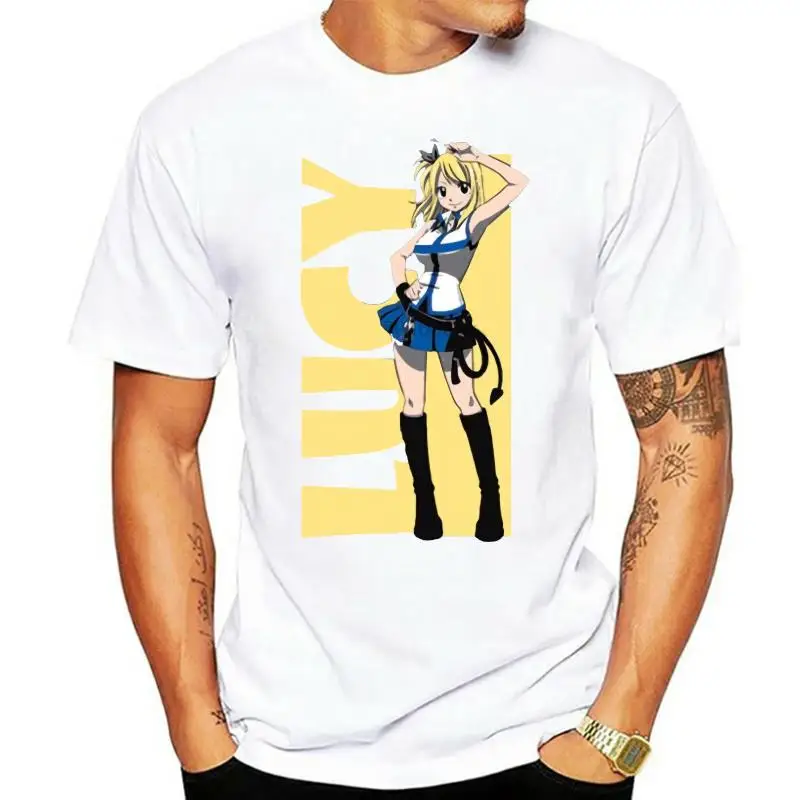 Fairy Tail Lucy Juniors T-Shirt Free shipping Harajuku Tops t shirt Fashion Classic Unique