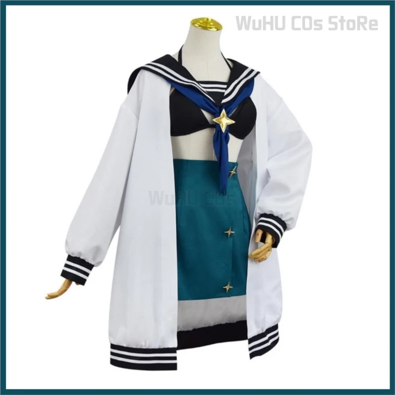 Аниме Gushing Over Magical Girls Loco Mujica парик костюм моряка униформа Akoya Matama карнавальный