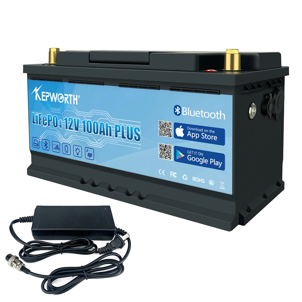 New 12V 24V LiFePO4 Lithium Iron Phosphate Battery With BMS 6 12 30 40 80 100 120 200Ah For Golf Cart EV RV Solar Energy Storage