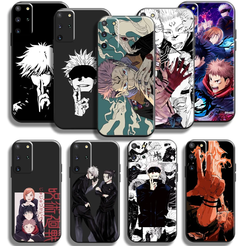 

Jujutsu Kaisen Gojo Satoru Phone Case For Samsung Galaxy S22 S21 S20 Plus Ultra S21 S20 FE 5G Cover Soft Liquid Silicon Funda