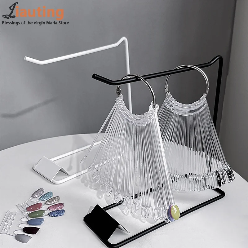 Подставка для демонстрации цветных карт искусственного дизайна ногтей шаблон в