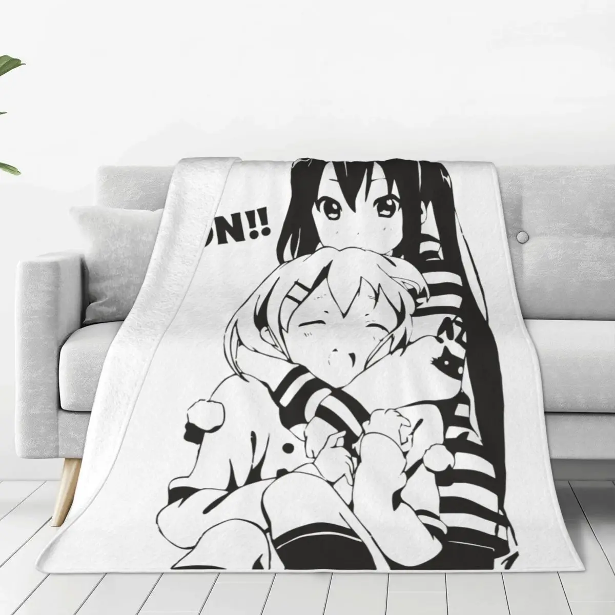 

Одеяло K-On Azusa & Yui, Фланелевое теплое одеяло в японском стиле аниме, для самолета, путешествий, спальни